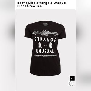 Torrid Beetlejuice Strange & Unusual Shirt Size 3